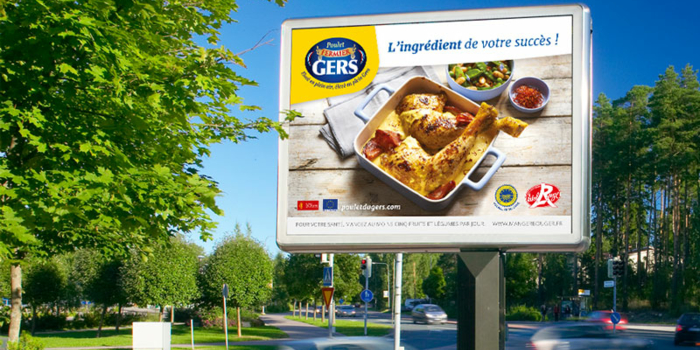 Campagne d'affichage Poulet Fermier du Gers