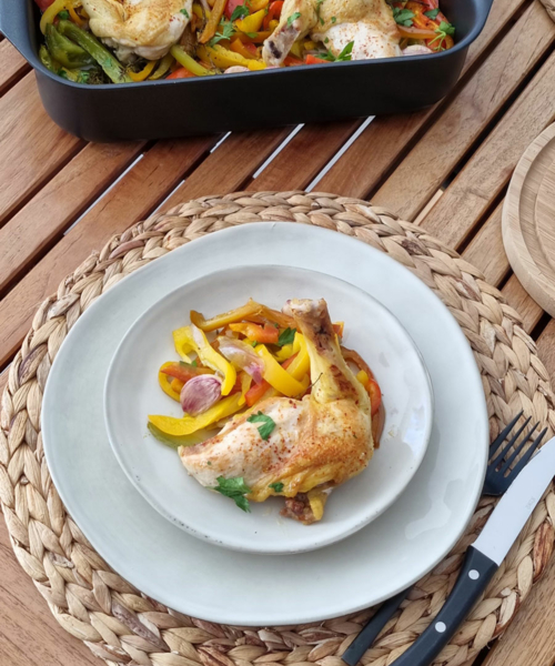 Recette poulet façon basquaise au four