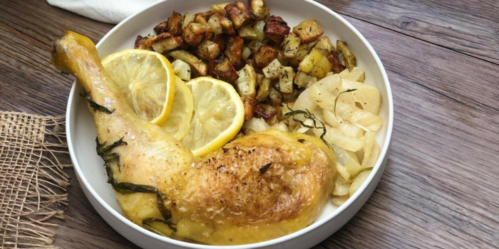 Recette du mois : Cuisse de poulet rôtie à l'estragon
