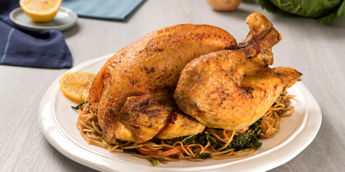 Recette : Poulet du Gers au gingembre, sauté de nouilles