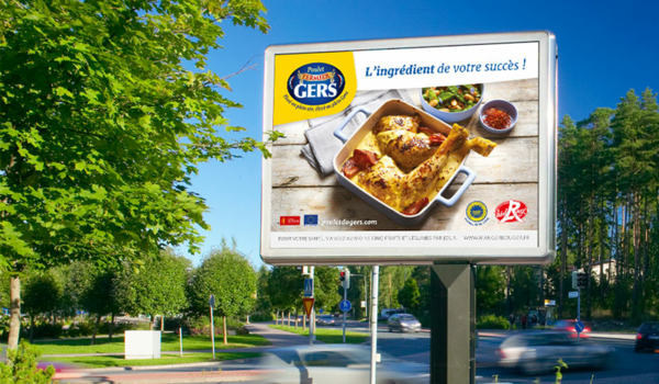 Campagne d'affichage Poulet Fermier du Gers
