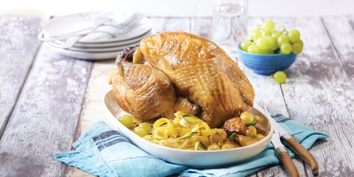 Recette pintade du Gers aux raisins