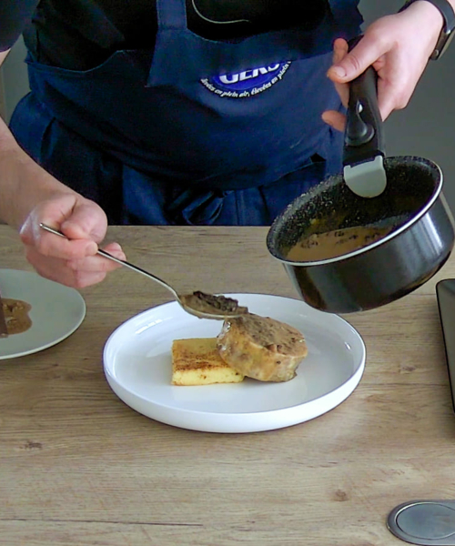 La sauce aux morilles et châtaignes