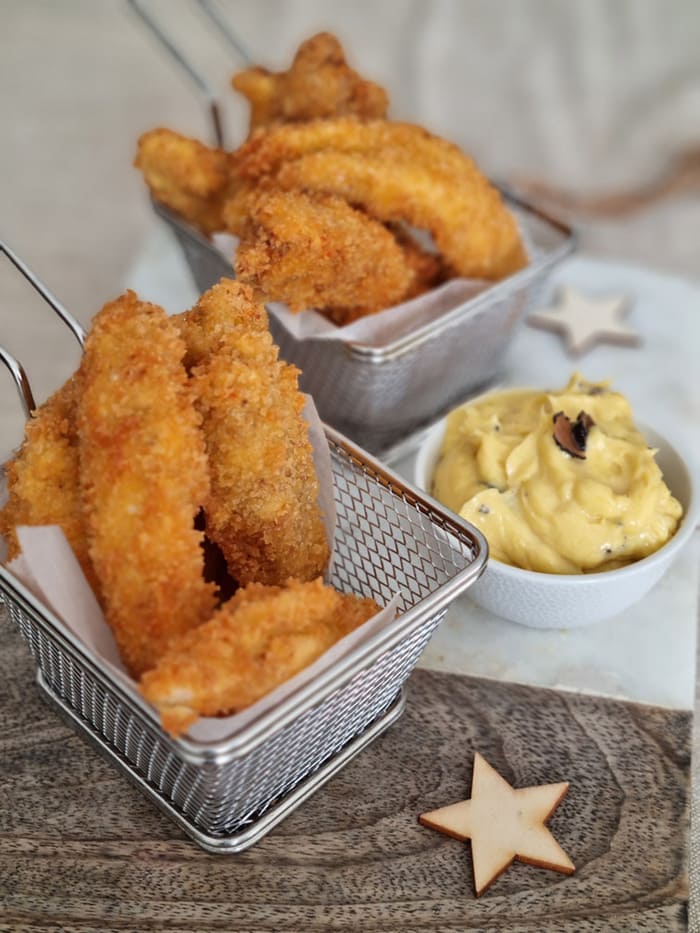 Recette Fingers de Poulet mayonnaise à la truffe Poulet du Gers