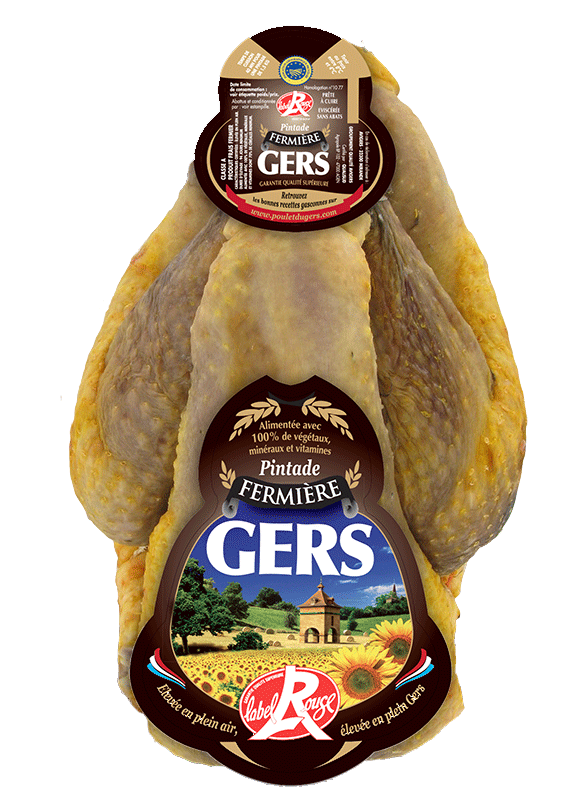 Pintade fermière Label Rouge entière